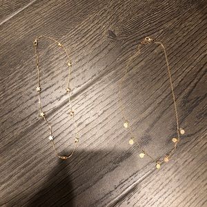 gold brandy Melville necklace set